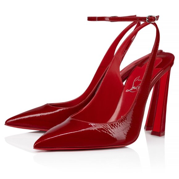 Christian Louboutin Shoes - CHRISTIAN LOUBOUTIN LOUBI RED CONDORA STRAP SIZE 37.5 NIB